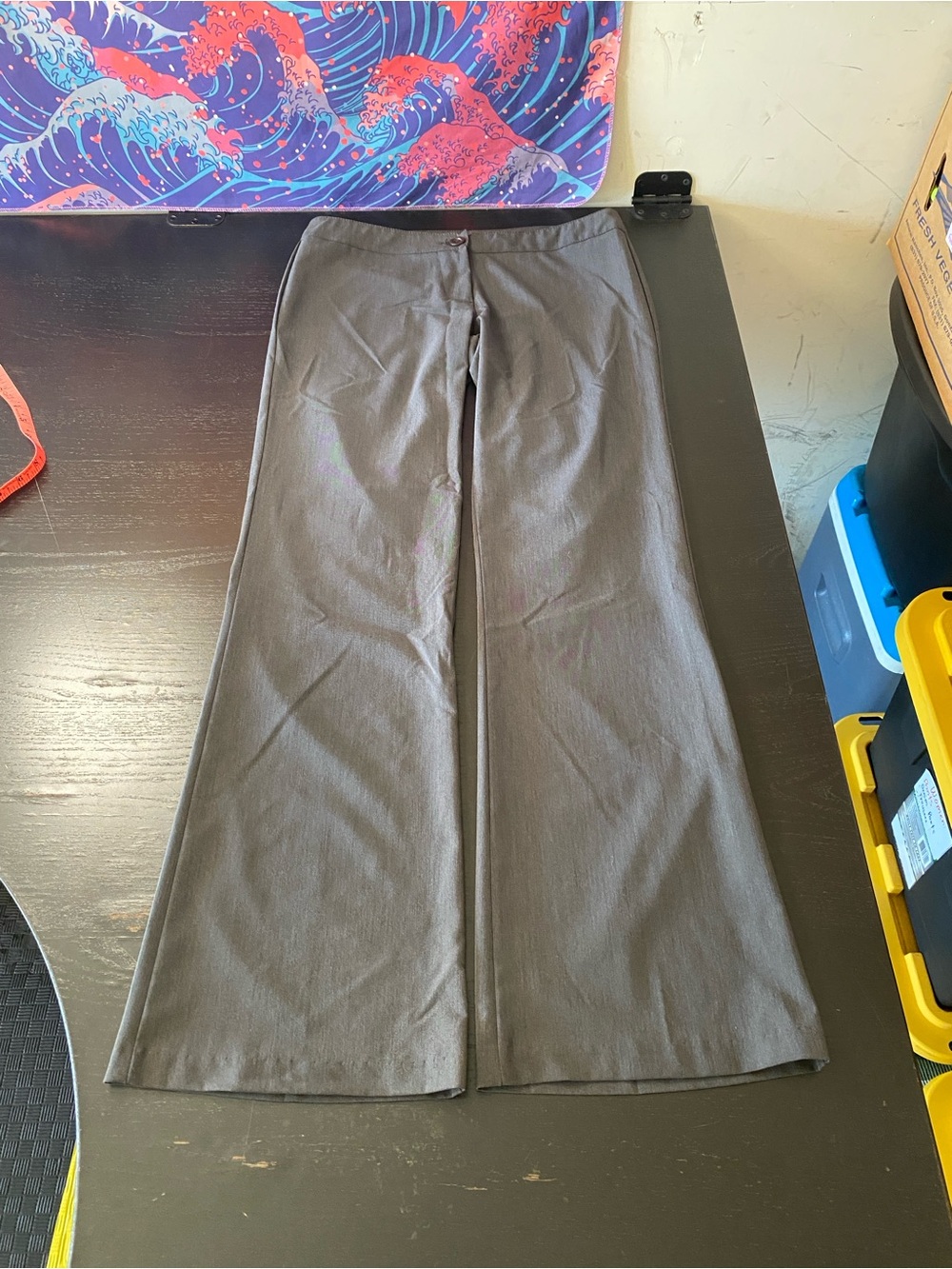 Champion Men's Wide-Leg Dress Pants in Charcoal